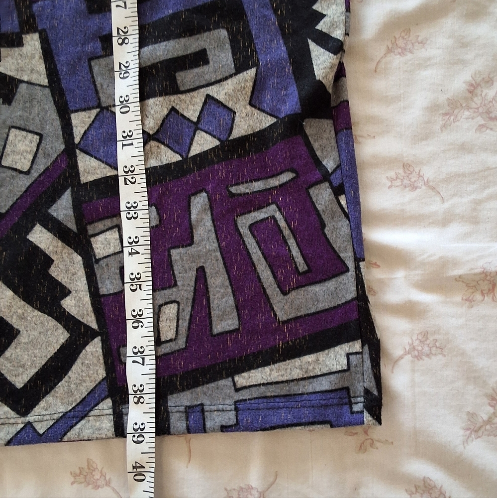 Ashley Stewart Purple Gray and black Dress Plus Size 18 . - Picture 8 of 10